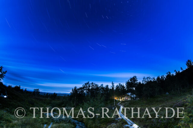 Sternenhimmel über dem Nipfjäll